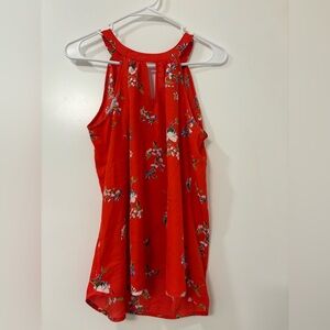 Papermoon Red and White Tank Top